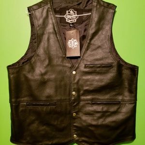 Men’s leather vest